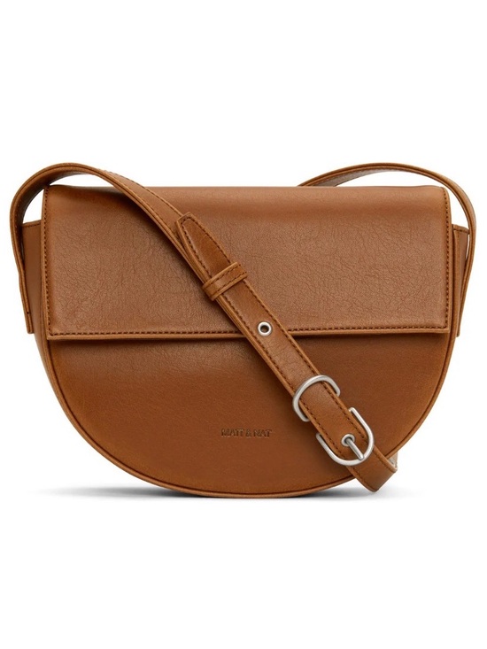 Matt & Nat Handbags - Matt & Nat Rith Saddle Bag – Chili (Cognac Brown)
